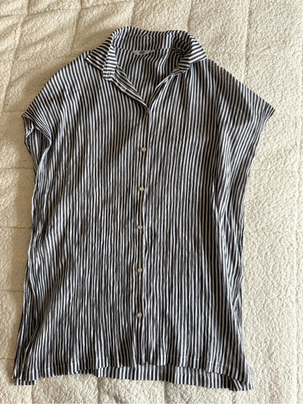 La Vie En Rose Blue & White Striped Swim Coverup